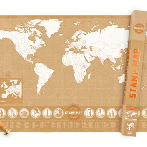 Nástěnná razítkovací mapa světa Stamp Map Aktuální