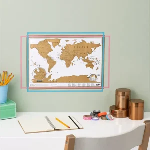 Finální Výprodej Nástěnná stírací mapa světa Original malá