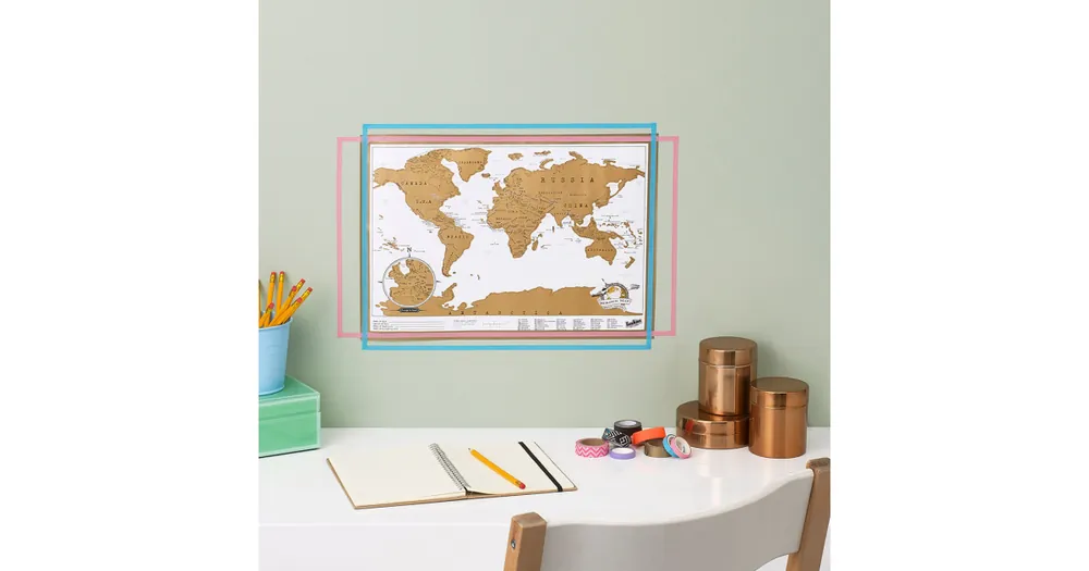 Finální Výprodej Nástěnná stírací mapa světa Original malá