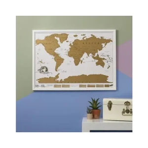 Nástěnná stírací mapa světa Original velká Horká Nabídka