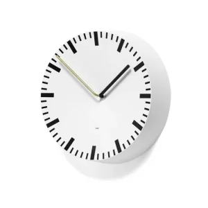 Autentický Nástenné hodiny Analog White 27 cm