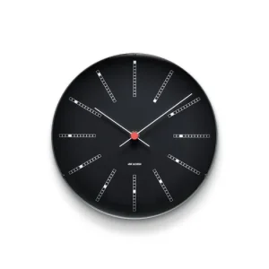 Autentický Nástěnné hodiny Bankers Black 21 cm