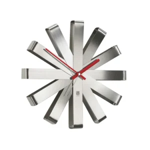 Nástenné hodiny Ribbon Stainless Steel Ihned K Objednání