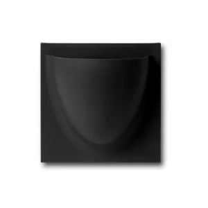Značkový Nástenný kvetináč VertiPlants Black 15 cm