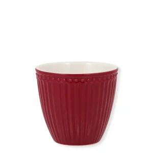 Originální Šálek bez ouška Alice Latte Claret Red 300 ml