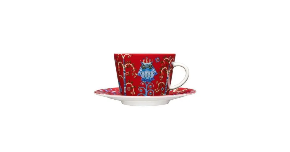 Kup Teď Šálek na cappuccino s podšálkem Taika Red 0,2 l