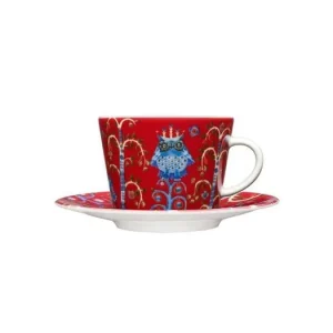 Šálka na cappuccino s podšálkou Taika Red 0,2 l Aktuální
