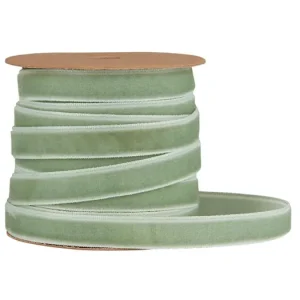 Ověřený Sametová stuha Dusty Green 10 m