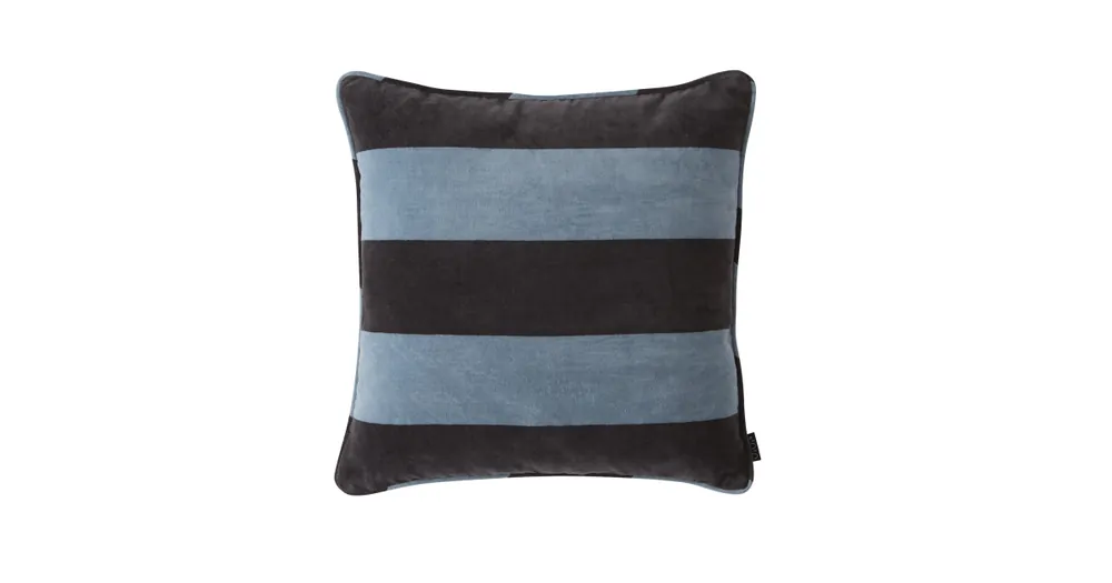 Zamatový vankúš Velvet Anthracite Blue Sleva