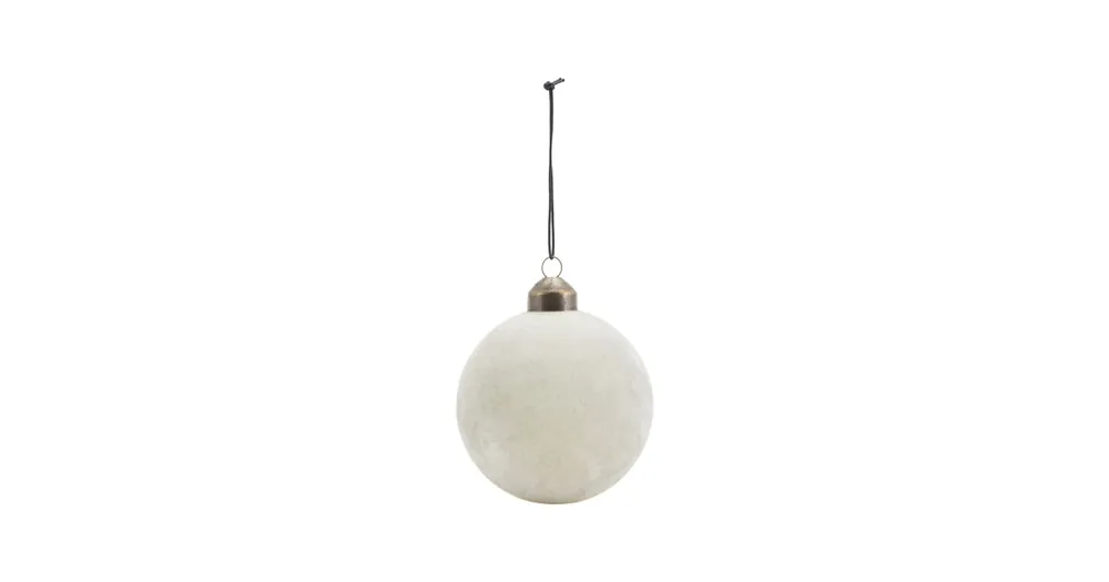 Semišová baňka Flock Grey 8 cm Dokud Zásoby Vydrží