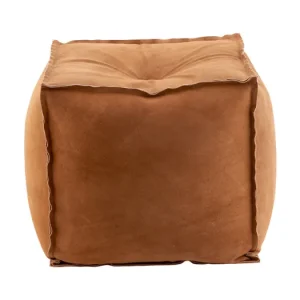 Zlevněný Semišový pouf Suede