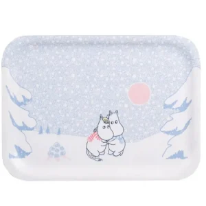 Servírovací tác Moomin Let It Snow 27x20 cm Finální Výprodej