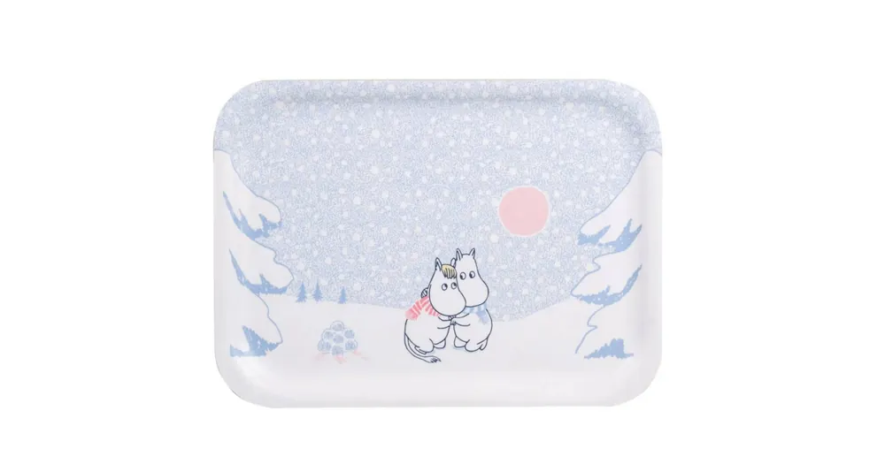 Servírovací tác Moomin Let It Snow 27x20 cm Finální Výprodej
