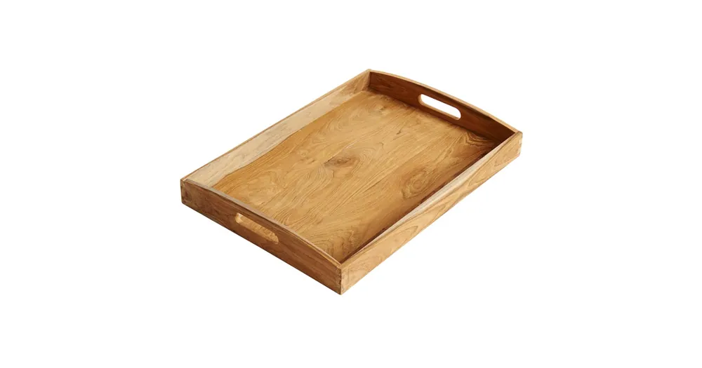 Omezená Nabídka Servírovací podnos z teakového dreva Jason 50x35 cm