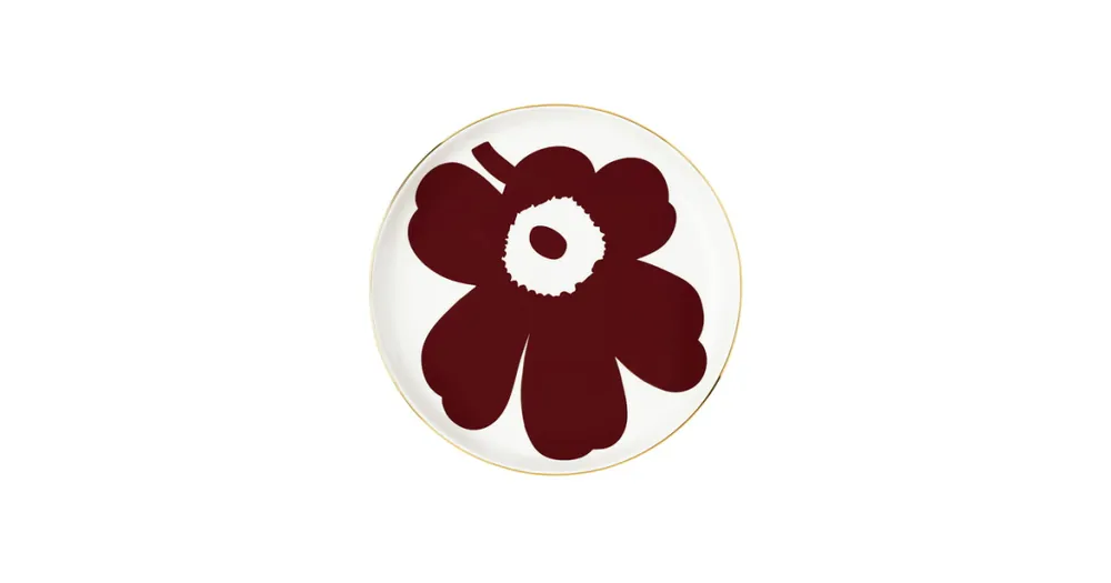Akce Servírovací tanier Juhla Unikko Wine Red 32 cm