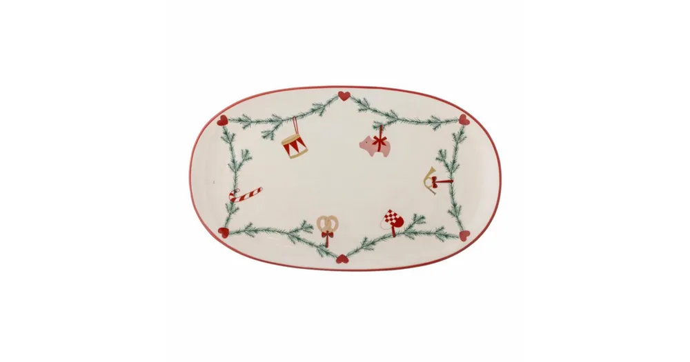 Omezená Nabídka Servírovací tanier Yule Nature Oval 38,5 cm
