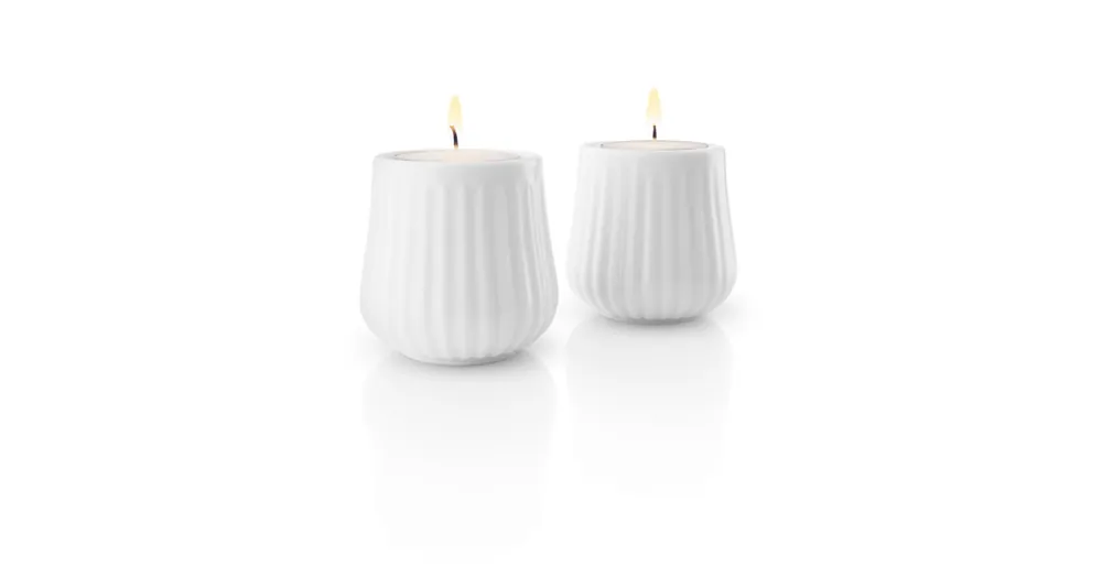 Set 2 ks svícnů na čajovou svíčku Legio Nova White Top Prodej