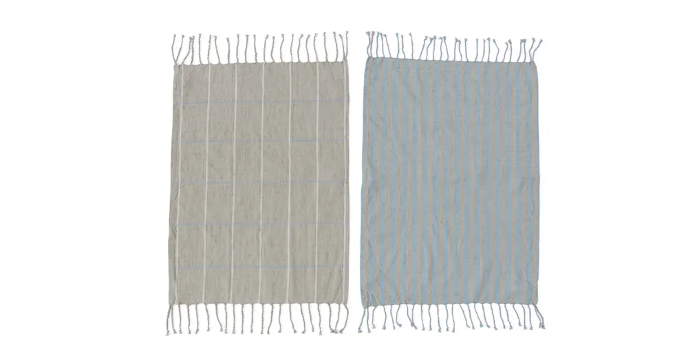Super Cena Set 2 ks utěrek Gobi Blue Grey