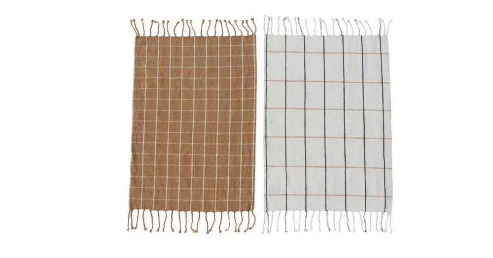 Akční Cena Set 2 ks utěrek Gobi Camel Off-white