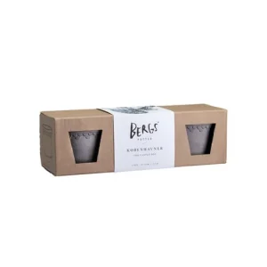 Víkendová Akce Set 3 ks kvetináčov Kobenhavner Raw Grey 10 cm