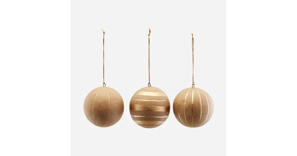 Bezpečná Platba Set 3 ks vianočných ozdôb Craft Gold 10 cm