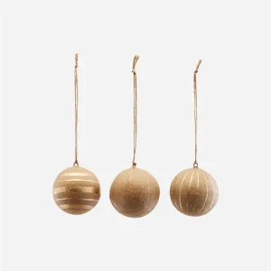 Sleva Set 3 ks vánočních ozdob Craft Gold 5 cm