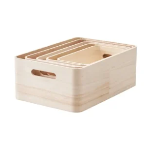 Set 5-ti dřevěných úložných boxů SAVE-IT Nová Kolekce