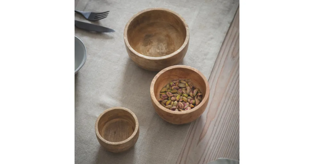 Výhodná Nabídka Set dřevěných misek Midford Mango Wood - 3 ks