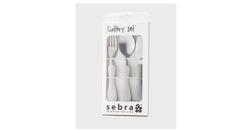 Set příboru pro děti šedý Oblíbený