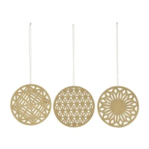 Set tří zlatých ornamentů Stroke Výprodej