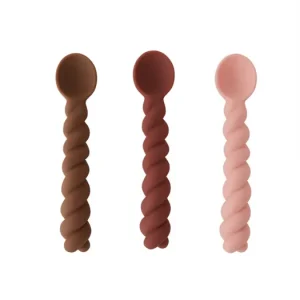 Pouze Dnes Silikonové lžičky Mellow Rose - set 3 ks