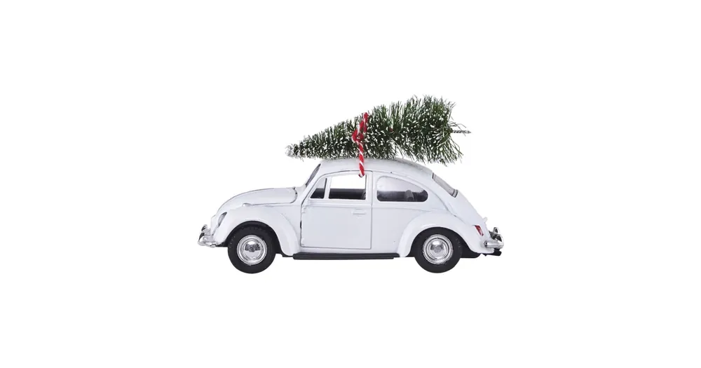 Vánoční autíčko Xmas Car White Vrácení Zdarma
