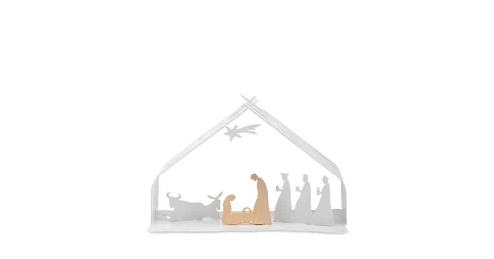 Vianočný betlehem Bark Crib White Gold Ověřený