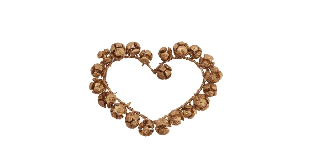 Vánoční dekorativní srdce Tree Seed Gold 15 cm Expresní Doručení