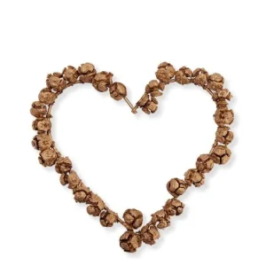 Dokud Zásoby Vydrží Vánoční dekorativní srdce Tree Seed Gold 25 cm