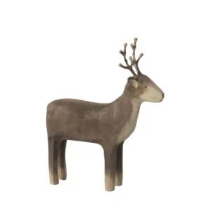 Vánoční dřevěná dekorace sob Reindeer Rychlé Dodání