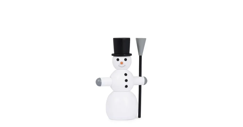 Jen Po Omezenou Doba Vánoční dřevěná figurka Snowman Small