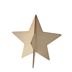 Originální Vianočná drevená hviezda Deco Star malá