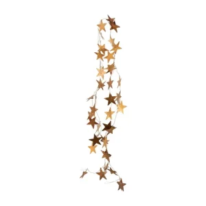 Značkový Vánoční girlanda Stars Antique Brass 250 cm
