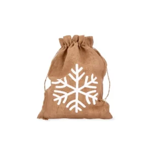 Vánoční jutový pytlík Jute with Snowflake Pouze Dnes