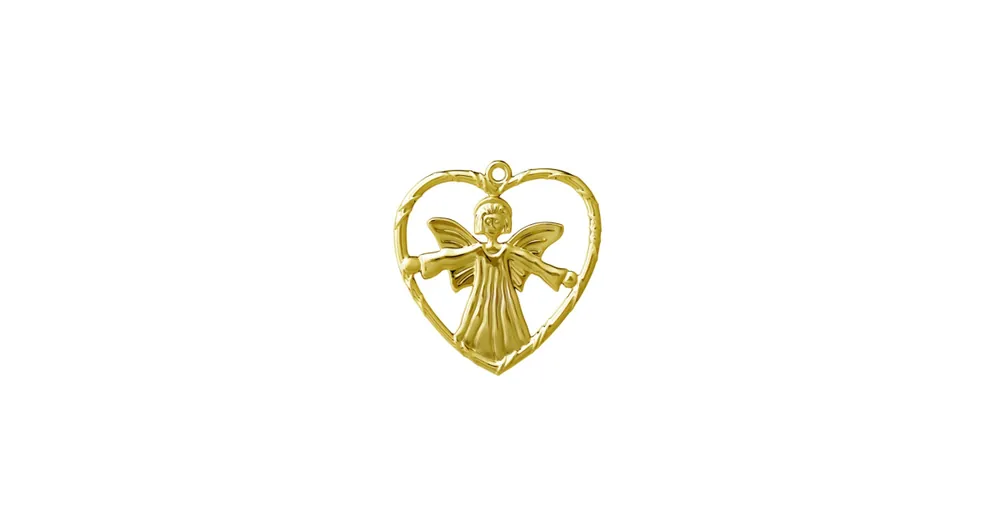 Vánoční ozdoba Angel in Heart Gold 7 cm Autentický