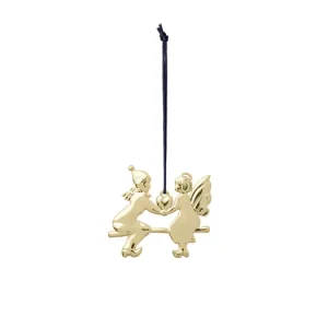 Vánoční ozdoba Angel on Seesaw Gold 6,5 cm Autentický