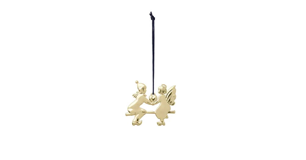 Vánoční ozdoba Angel on Seesaw Gold 6,5 cm Autentický