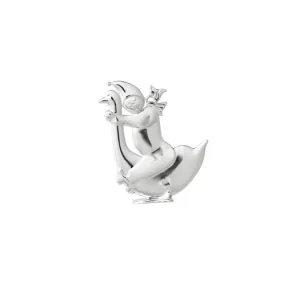 Vánoční ozdoba Boy and Goose Silver 7 cm Přímo Od Výrobce