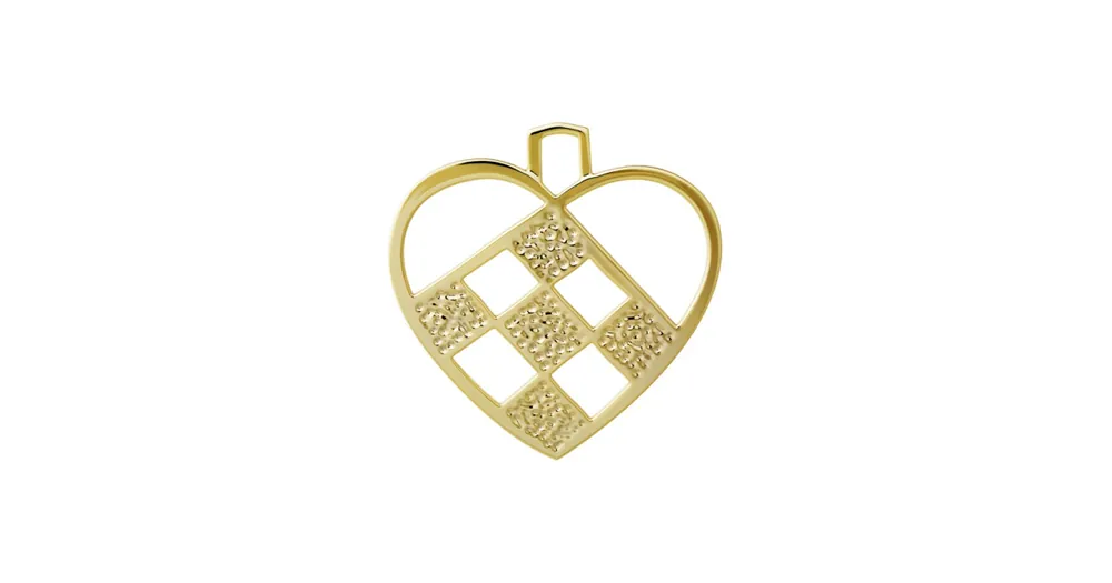 Koupit Online Vánoční ozdoba Braided Heart Gold 12 cm