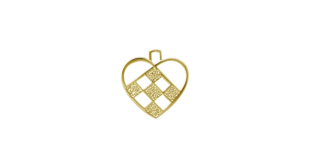 Koupit Online Vánoční ozdoba Braided Heart Gold 7,5 cm