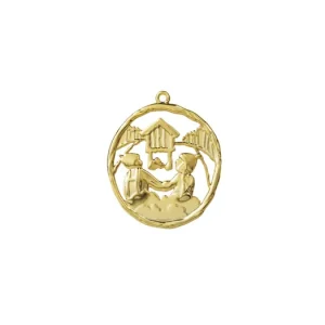 Vianočná ozdoba Cabin Elf Gold 7,5 cm Aktuální