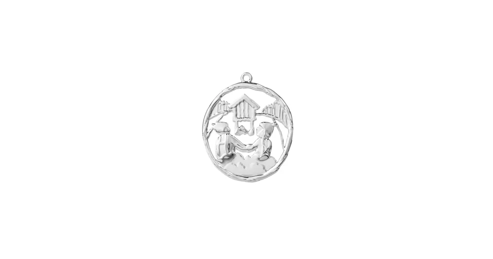 Časově Omezené Vánoční ozdoba Cabin Elf Silver 7,5 cm