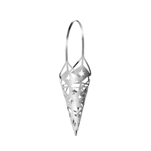 Vianočná ozdoba Candy Cornet Silver 15,6 cm Akční Cena