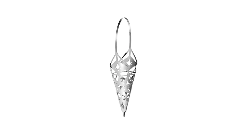 Vianočná ozdoba Candy Cornet Silver 15,6 cm Akční Cena